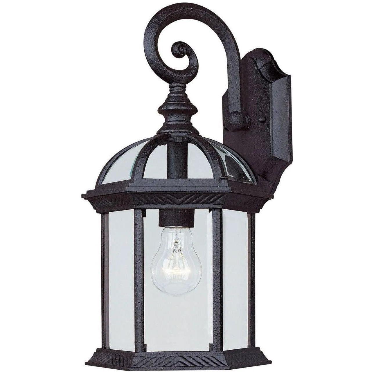Savoy House - Kensington One Light Wall Mount - 5-0633-BK - Canada Light Shop