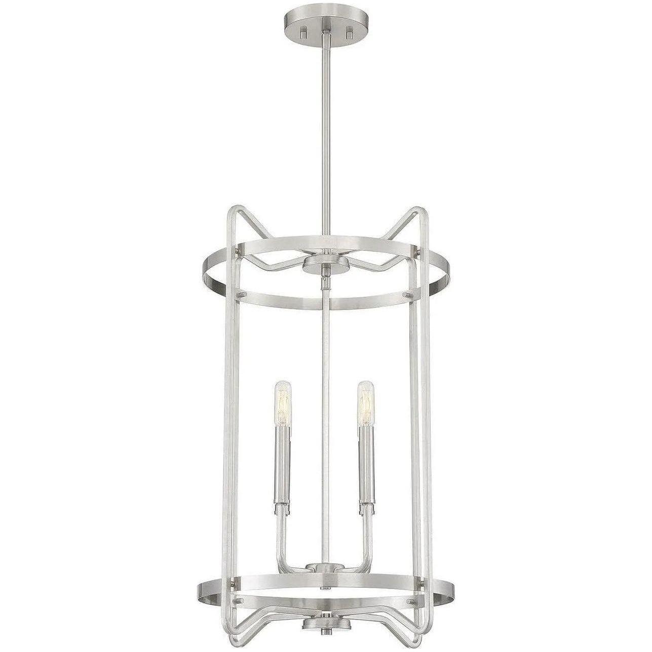 Savoy House - Kent Four Light Foyer Pendant - 3-4901-4-SN - Canada Light Shop
