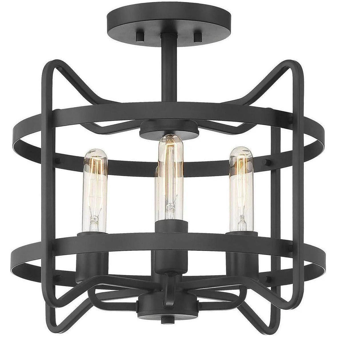 Savoy House - Kent Four Light Semi-Flush Mount - 6-4900-4-89 - Canada Light Shop