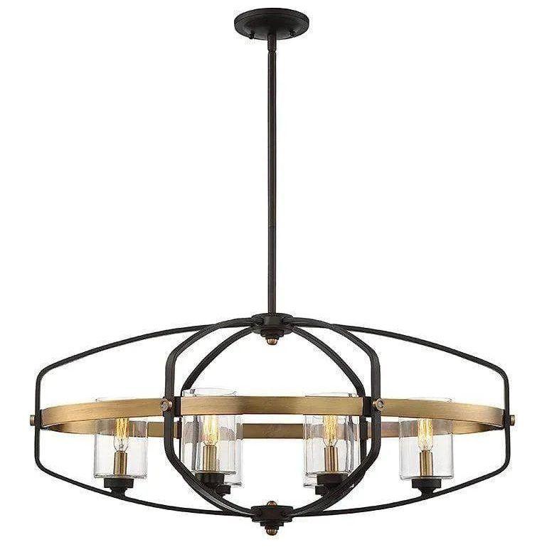 Savoy House - Kirkland Six Light Linear Chandelier - 1-8042-6-79 - Canada Light Shop