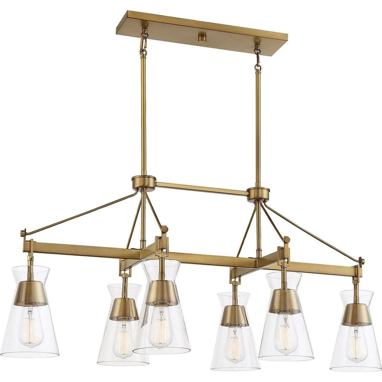 Savoy House - Lakewood Linear Chandelier - 1-1833-6-322 - Canada Light Shop