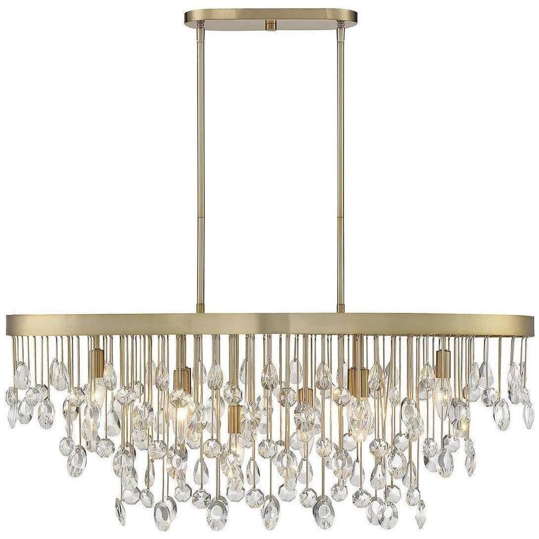 Savoy House - Livorno Eight Light Linear Chandelier - 1-1847-8-127 - Canada Light Shop