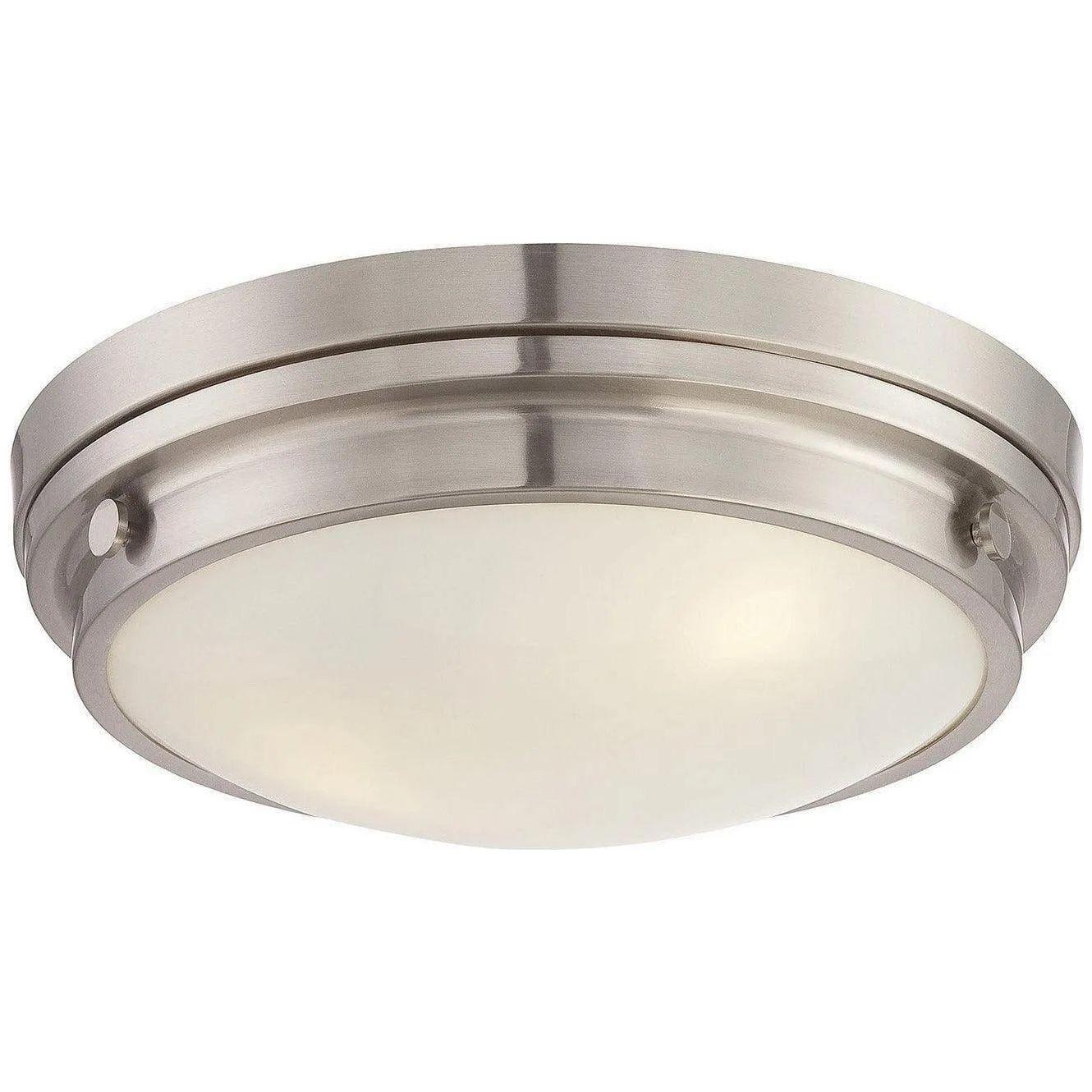 Savoy House - Lucerne Three Light Flush Mount - 6-3350-16-SN - Canada Light Shop