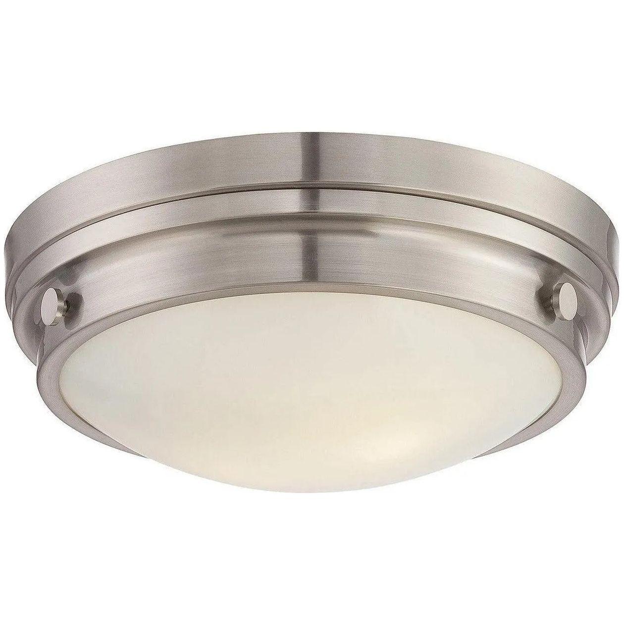 Savoy House - Lucerne Two Light Flush Mount - 6-3350-14-SN - Canada Light Shop