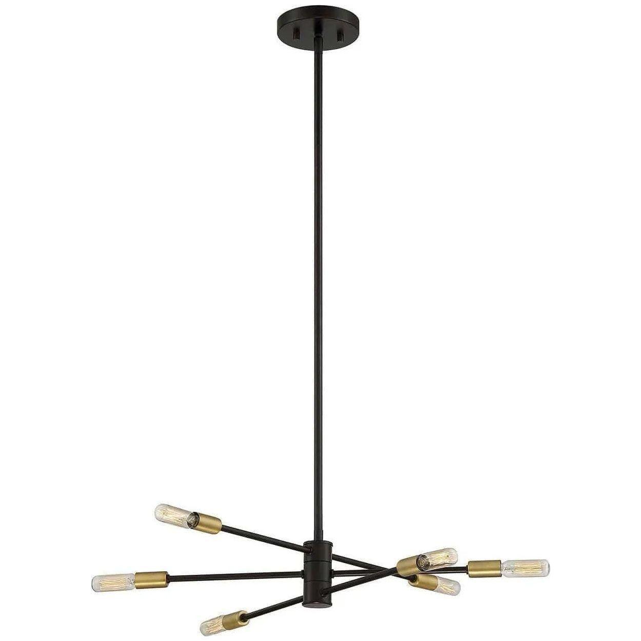 Savoy House - Lyrique Six Light Chandelier - 1-7000-6-77 - Canada Light Shop