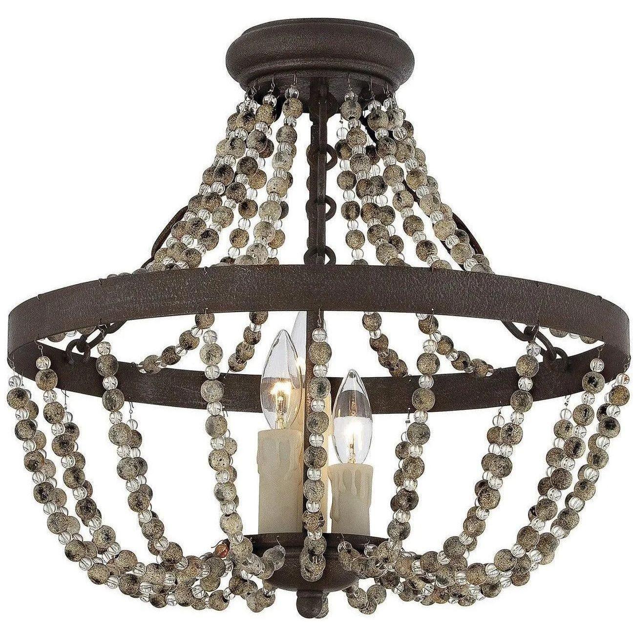 Savoy House - Mallory Three Light Semi-Flush Mount - 6-7403-3-39 - Canada Light Shop