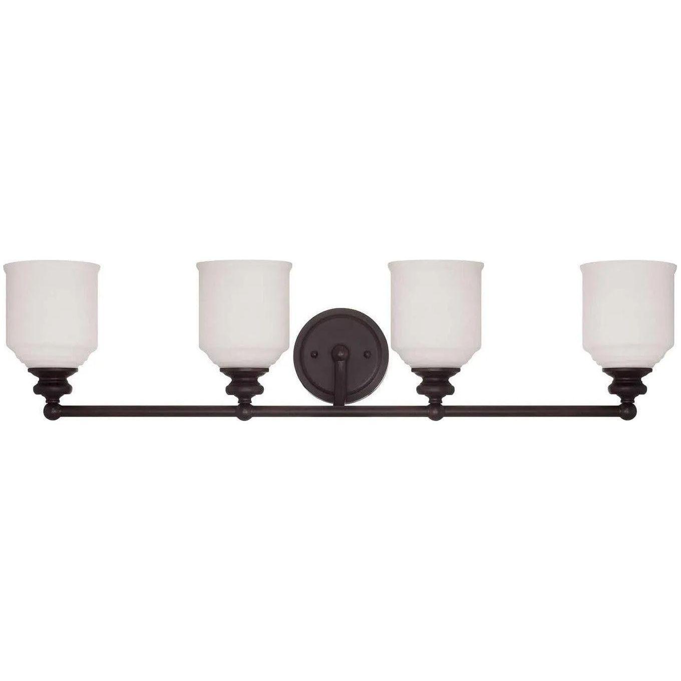 Savoy House - Melrose Four Light Bath Bar - 8-6836-4-13 - Canada Light Shop