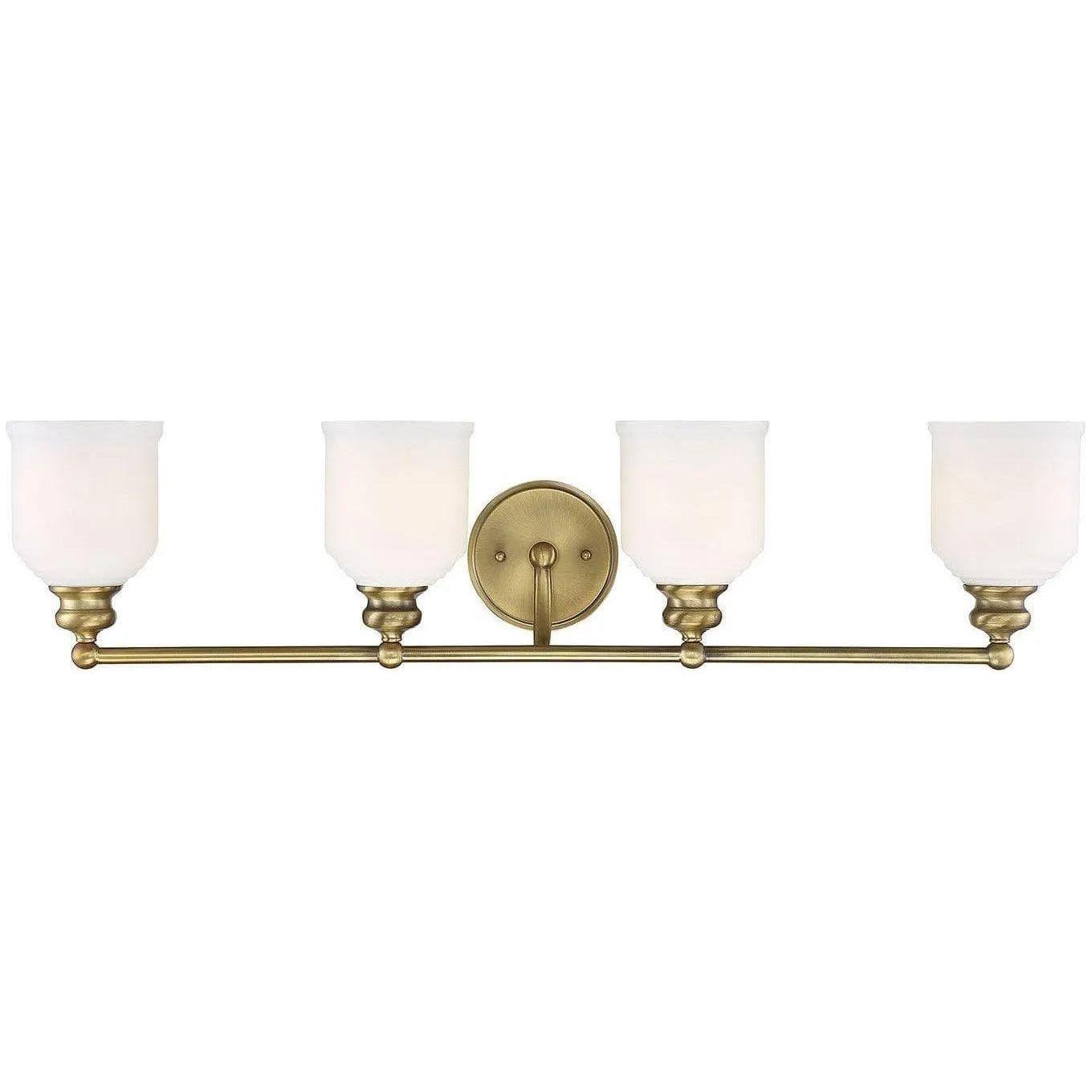 Savoy House - Melrose Four Light Bath Bar - 8-6836-4-322 - Canada Light Shop