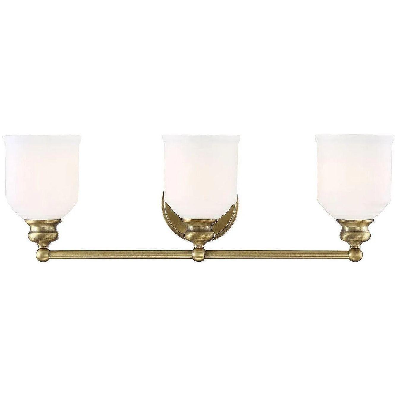 Savoy House - Melrose Three Light Bath Bar - 8-6836-3-322 - Canada Light Shop