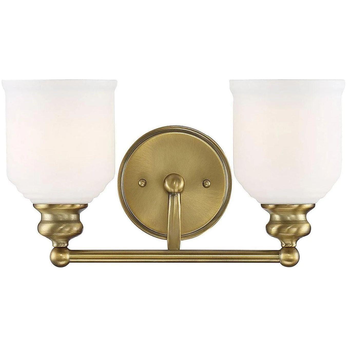 Savoy House - Melrose Two Light Bath Bar - 8-6836-2-322 - Canada Light Shop