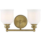 Savoy House - Melrose Two Light Bath Bar - 8-6836-2-322 - Canada Light Shop