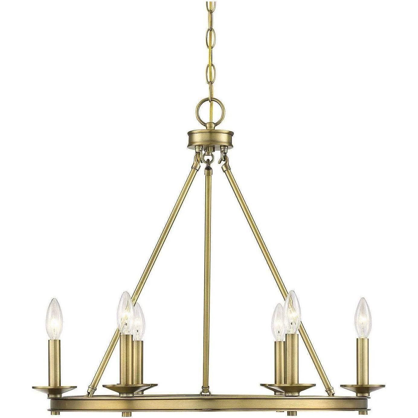 Savoy House - Middleton Six Light Chandelier - 1-307-6-322 - Canada Light Shop