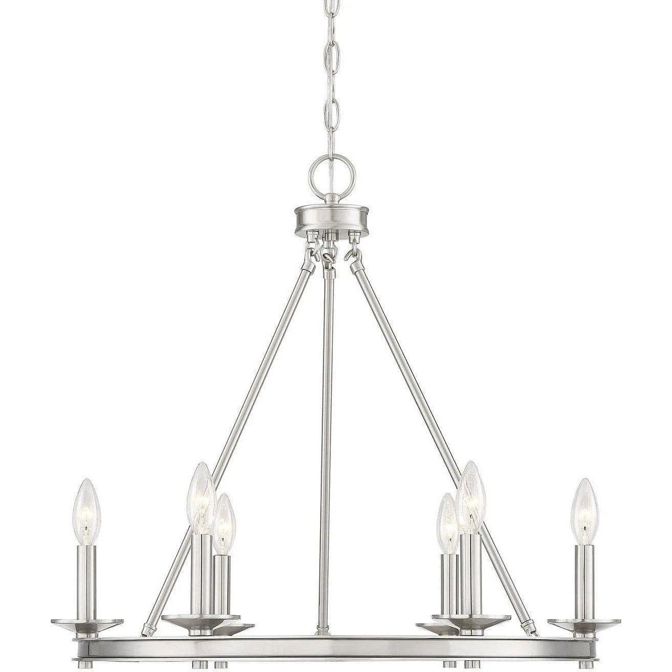 Savoy House - Middleton Six Light Chandelier - 1-307-6-SN - Canada Light Shop