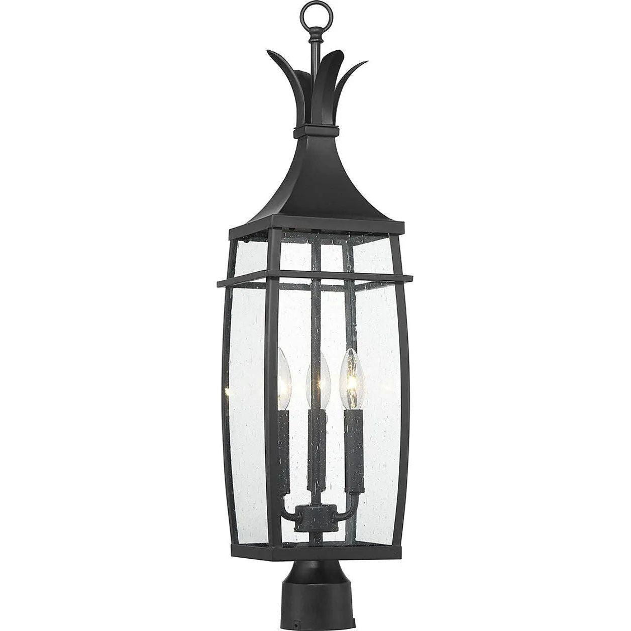 Savoy House - Montpelier Outdoor Post Lantern - 5-769-BK - Canada Light Shop
