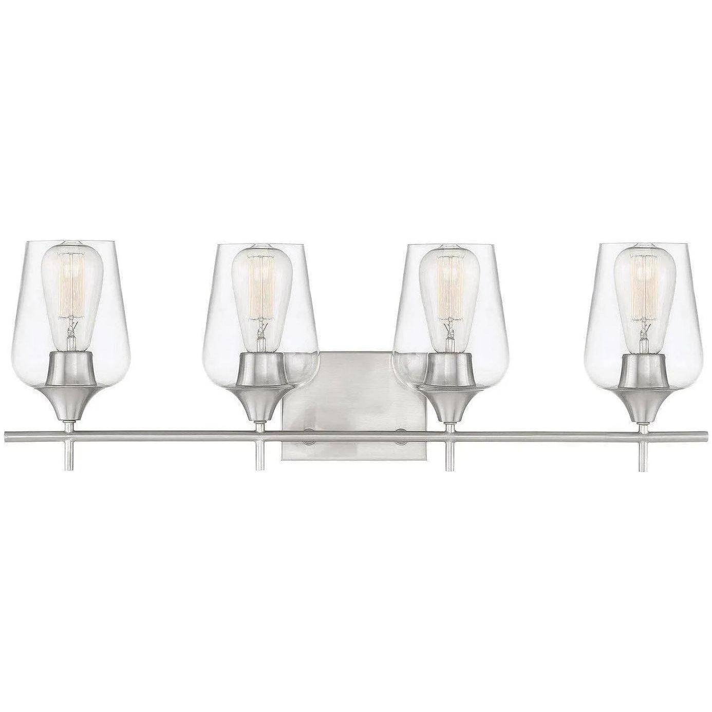 Savoy House - Octave Four Light Bath Bar - 8-4030-4-SN - Canada Light Shop