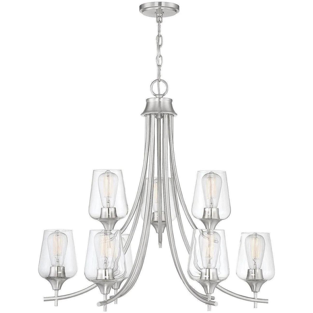 Savoy House - Octave Nine Light Chandelier - 1-4033-9-SN - Canada Light Shop
