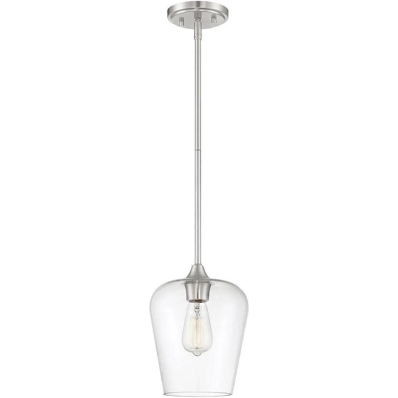 Savoy House - Octave One Light Mini Pendant - 7-4036-1-SN - Canada Light Shop