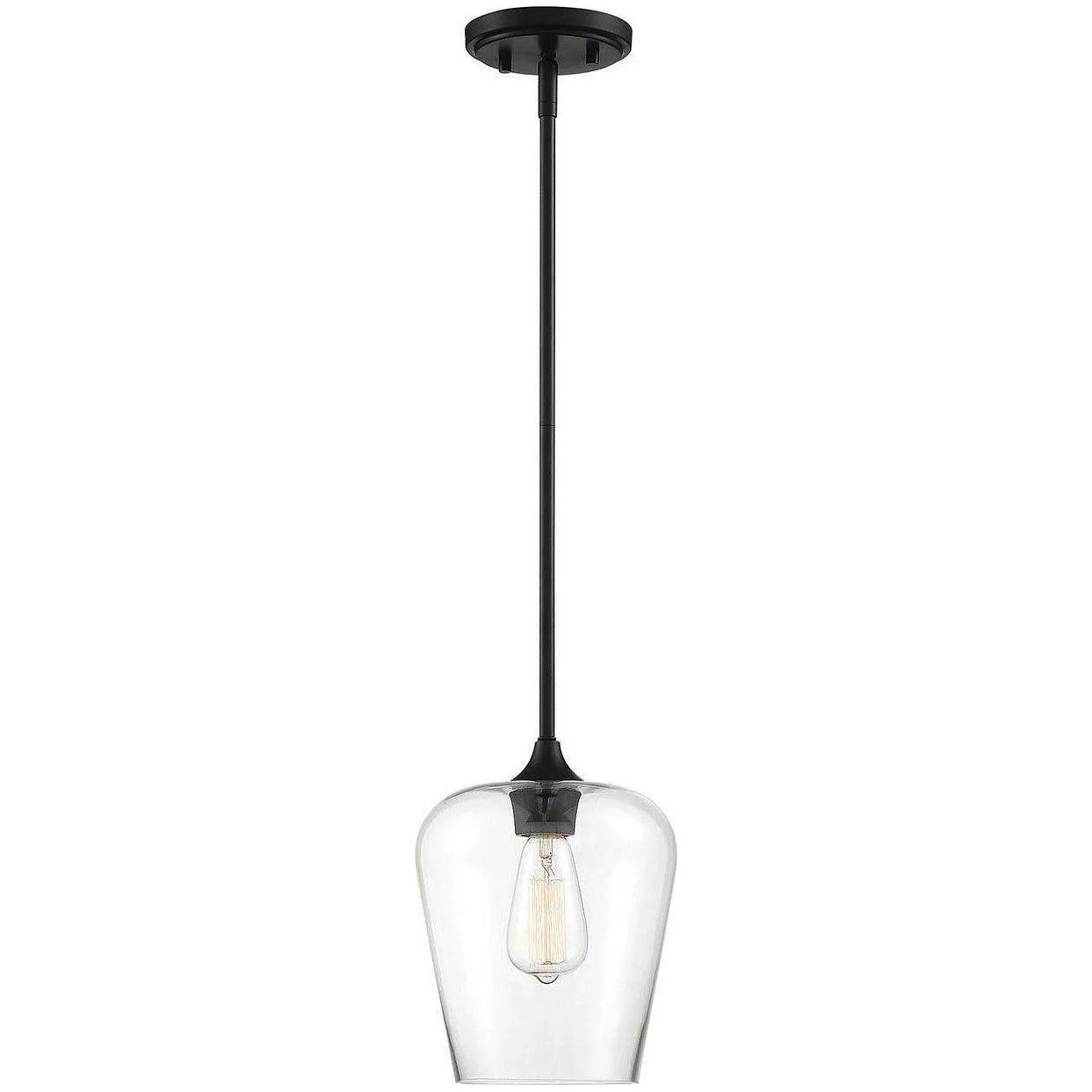 Savoy House - Octave One Light Pendant - 7-4036-1-BK - Canada Light Shop