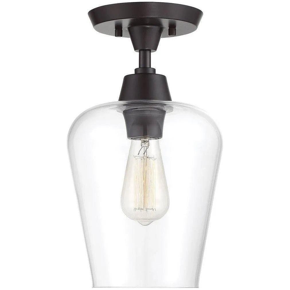 Savoy House - Octave One Light Semi-Flush Mount - 6-4037-1-13 - Canada Light Shop