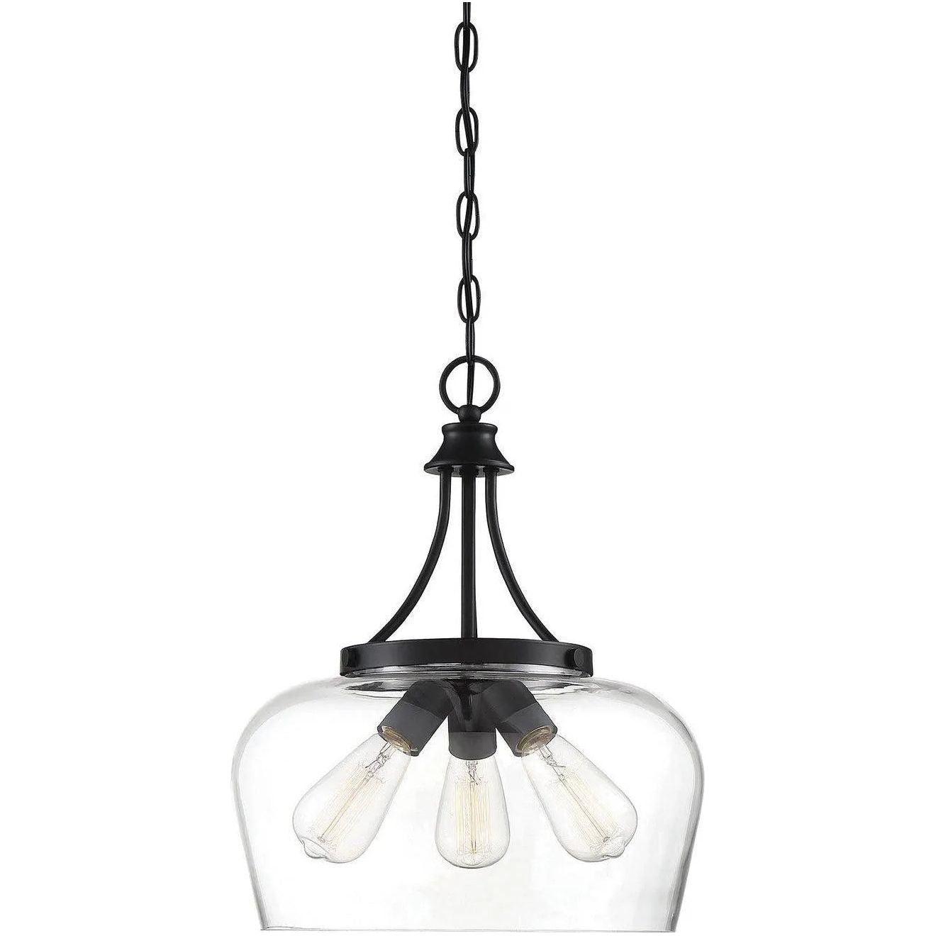 Savoy House - Octave Three Light Pendant - 7-4034-3-BK - Canada Light Shop