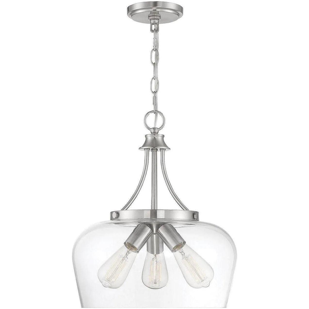 Savoy House - Octave Three Light Pendant - 7-4034-3-SN - Canada Light Shop