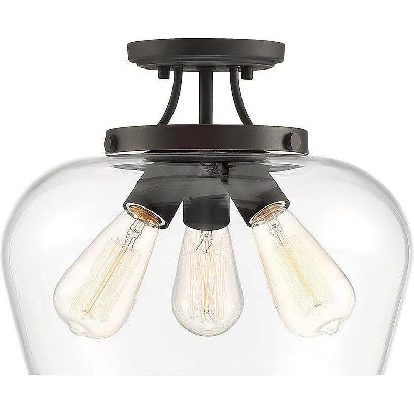 Savoy House - Octave Three Light Semi-Flush Mount - 6-4035-3-13 - Canada Light Shop