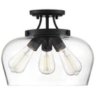 Savoy House - Octave Three Light Semi-Flush Mount - 6-4035-3-BK - Canada Light Shop