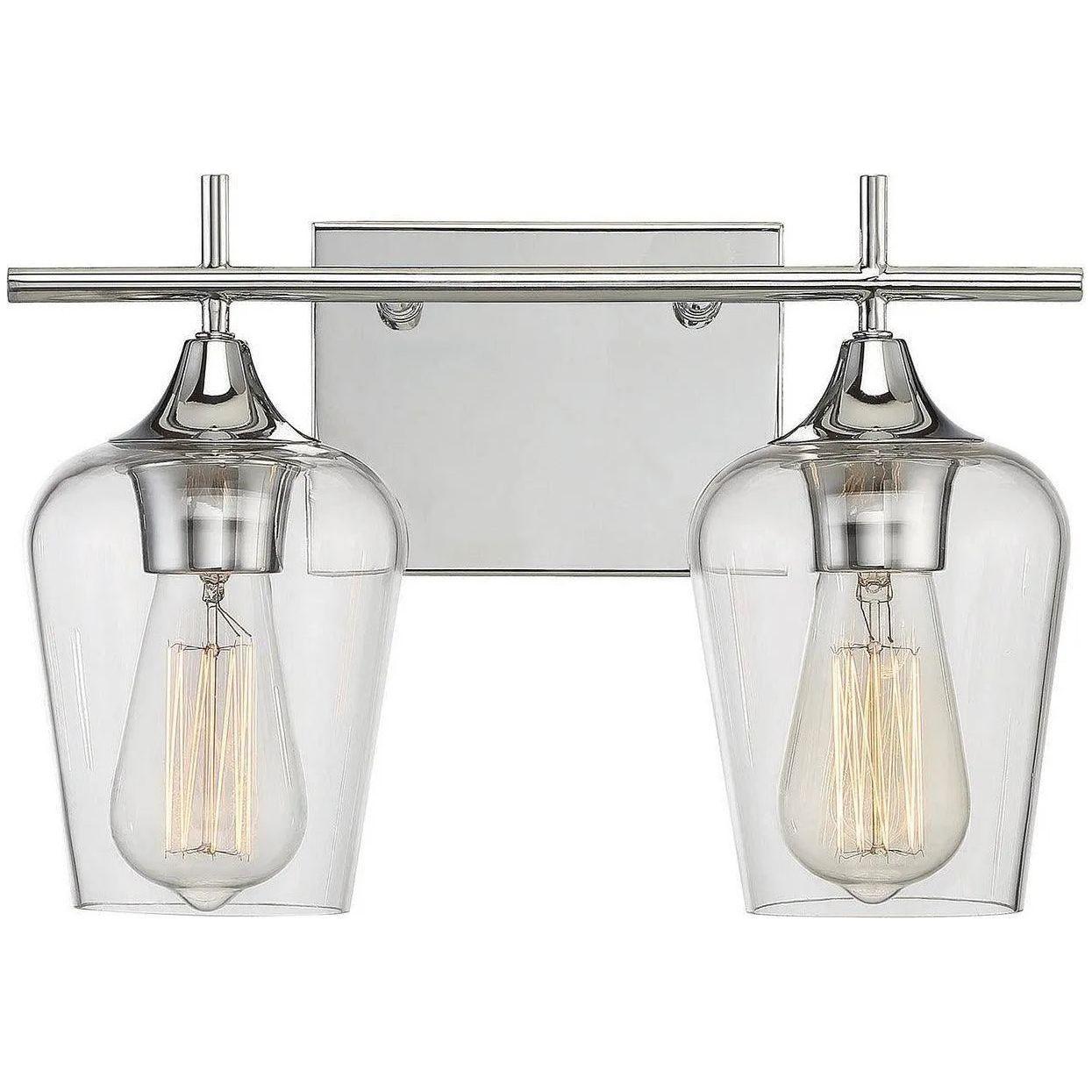 Savoy House - Octave Two Light Bath Bar - 8-4030-2-11 - Canada Light Shop