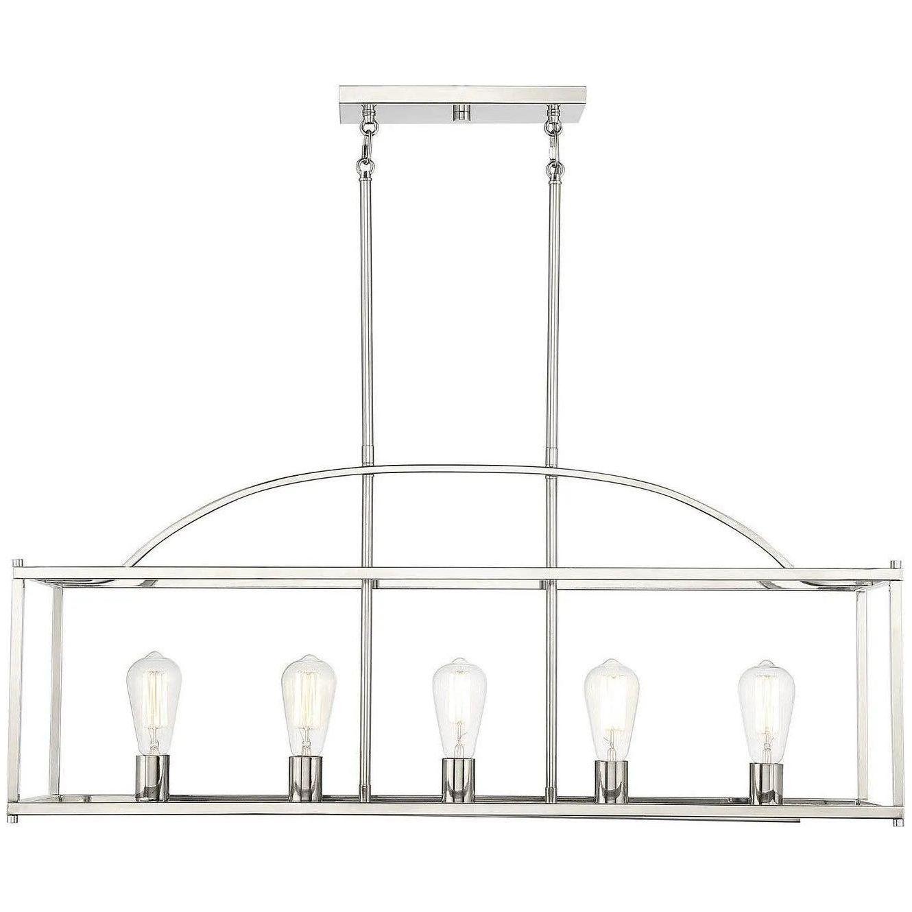 Savoy House - Palladian Five Light Linear Chandelier - 1-190-5-109 - Canada Light Shop
