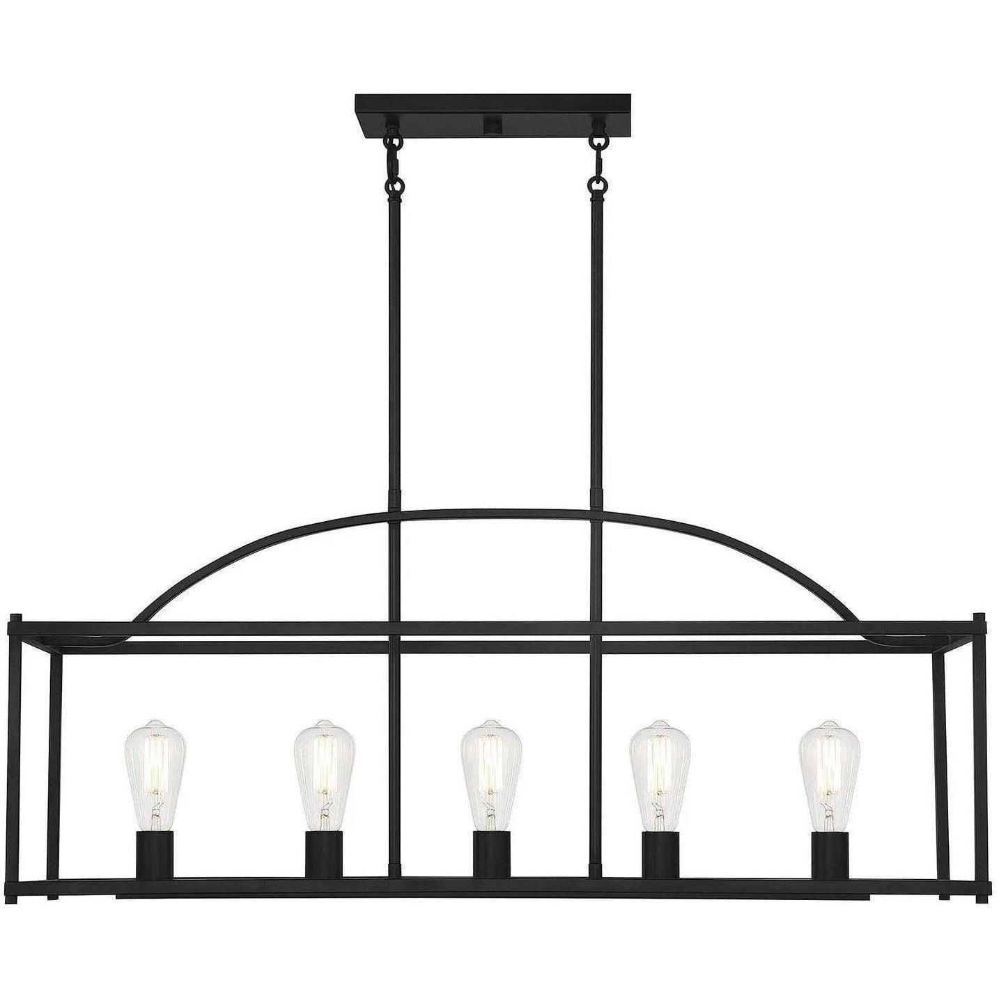 Savoy House - Palladian Five Light Linear Chandelier - 1-190-5-89 - Canada Light Shop