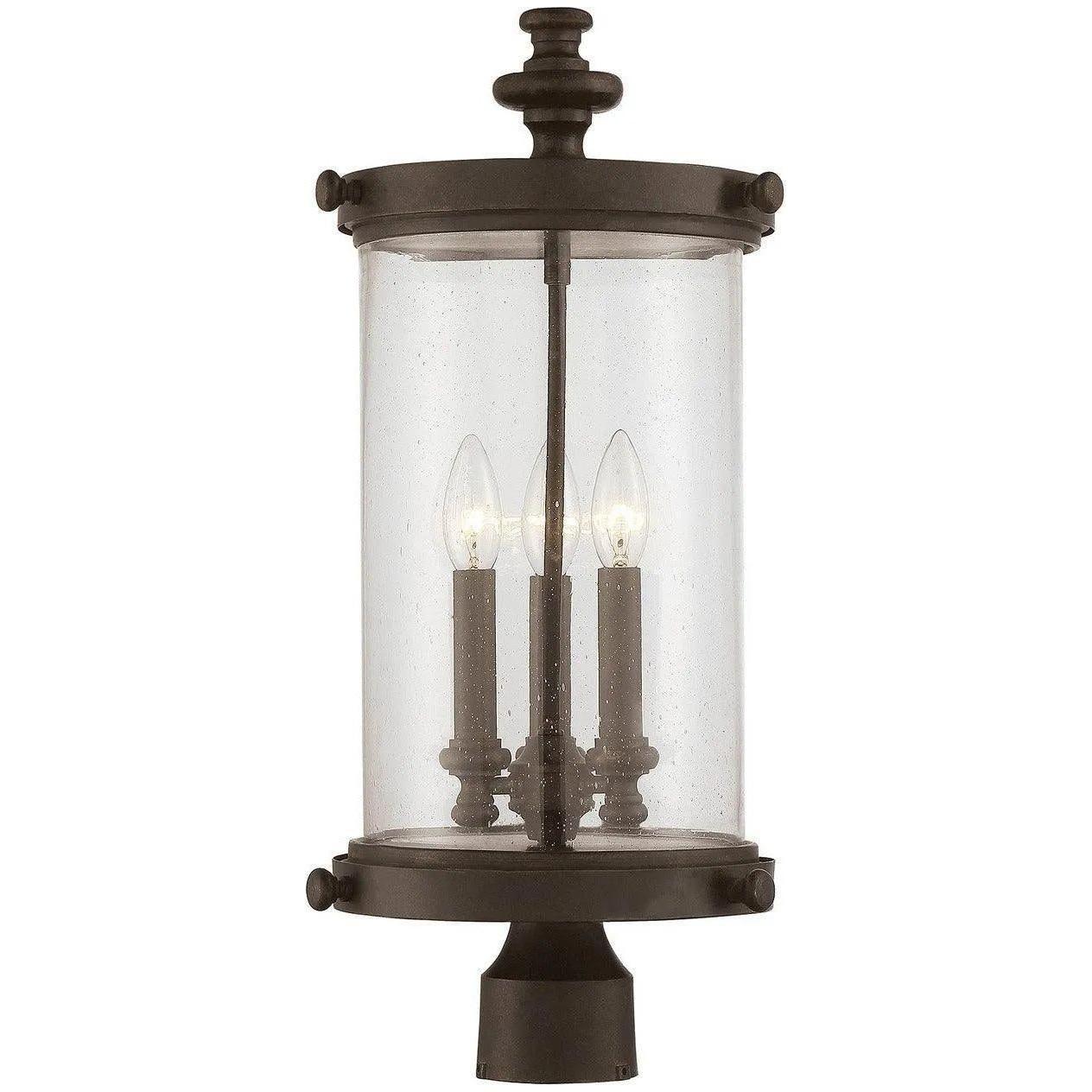 Savoy House - Palmer Three Light Post Lantern - 5-1223-40 - Canada Light Shop