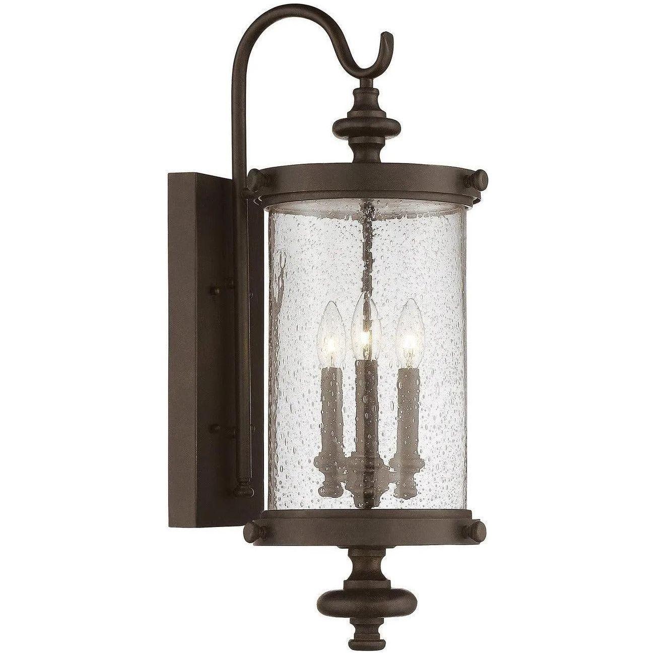 Savoy House - Palmer Three Light Wall Lantern - 5-1221-40 - Canada Light Shop