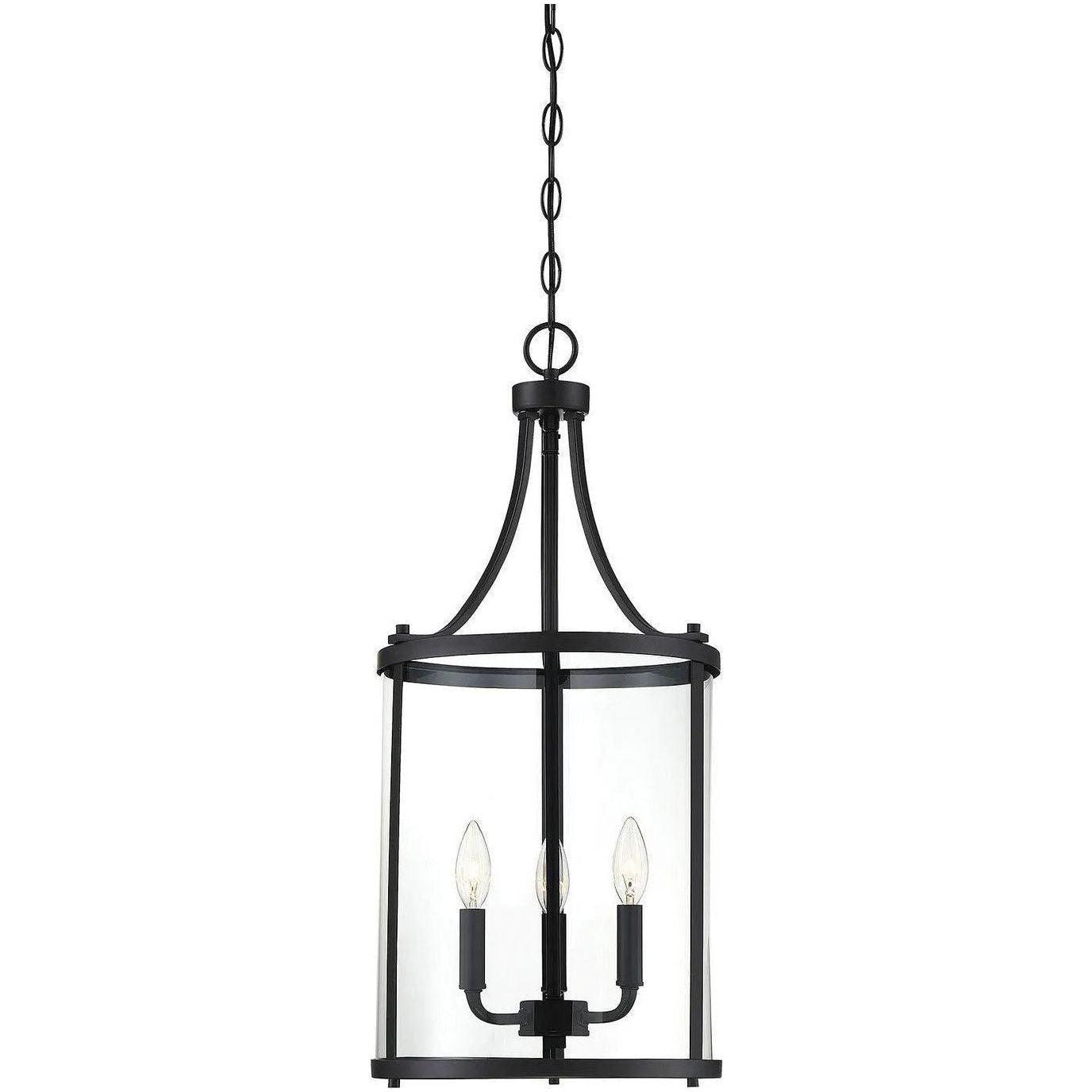 Savoy House - Penrose Three Light Foyer Pendant - 7-1040-3-BK - Canada Light Shop