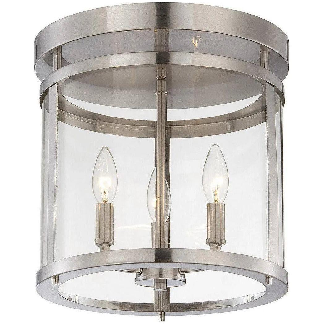 Savoy House - Penrose Three Light Semi-Flush Mount - 6-1043-3-SN - Canada Light Shop