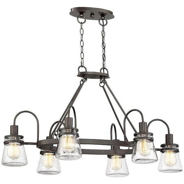 Savoy House - Portsmouth Six Light Outdoor Chandelier - 1-3502-6-13 - Canada Light Shop