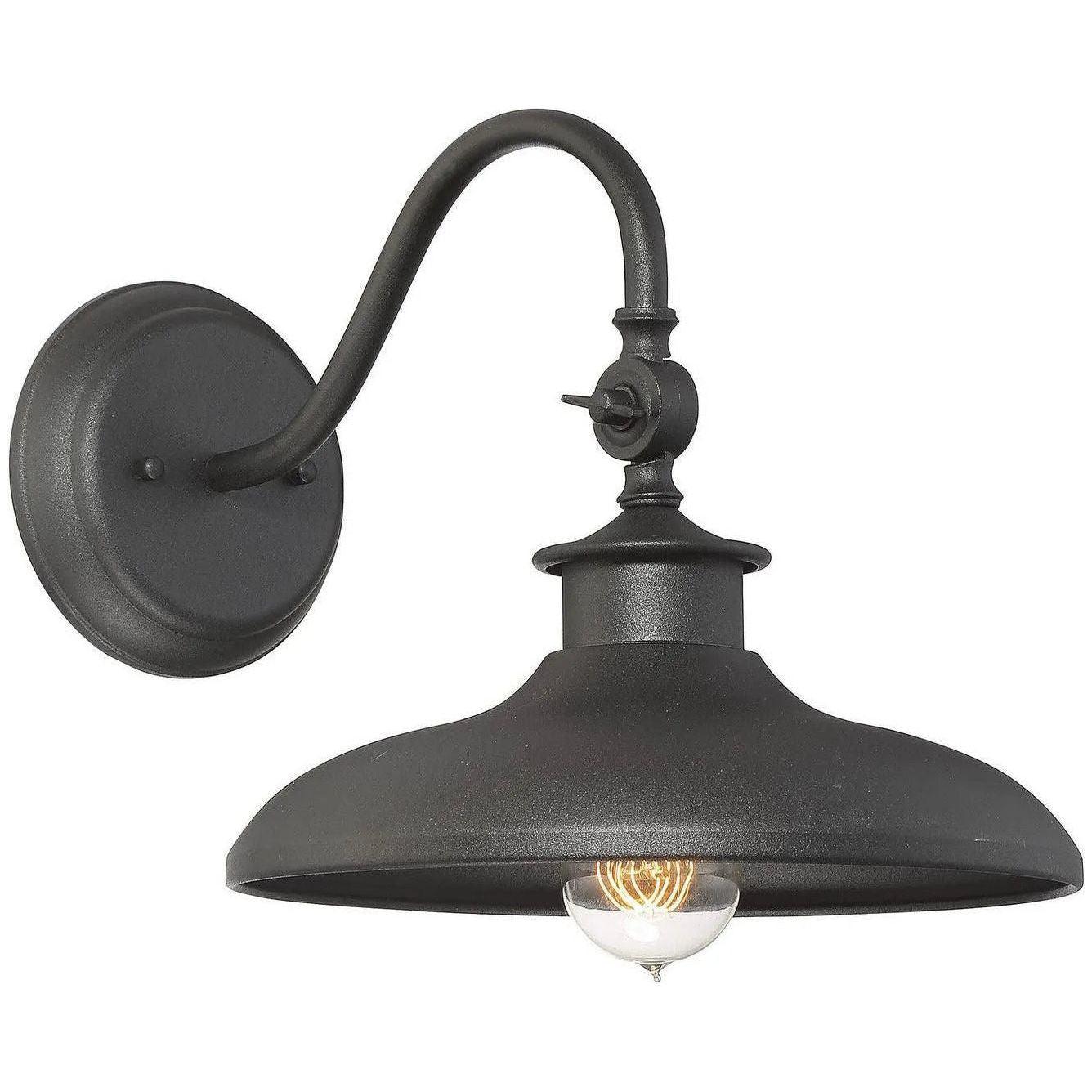 Savoy House - Raliegh One Light Wall Mount - 5-9584-BK - Canada Light Shop