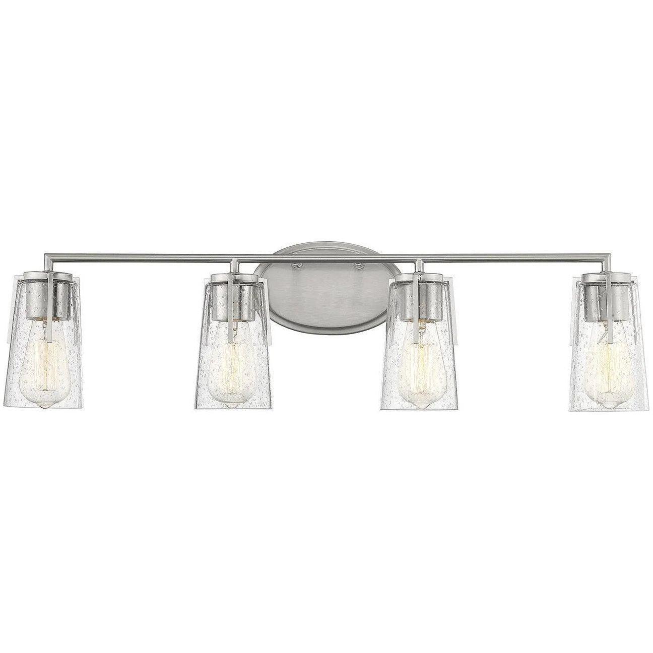 Savoy House - Sacremento Four Light Bath Bar - 8-7045-4-SN - Canada Light Shop
