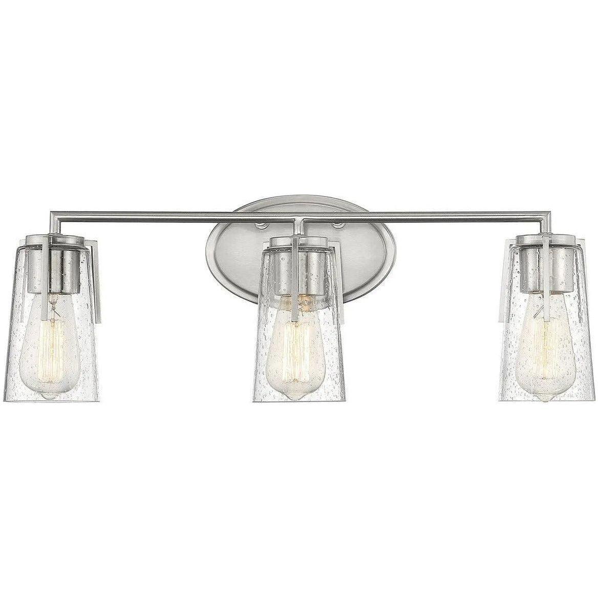 Savoy House - Sacremento Three Light Bath Bar - 8-7045-3-SN - Canada Light Shop