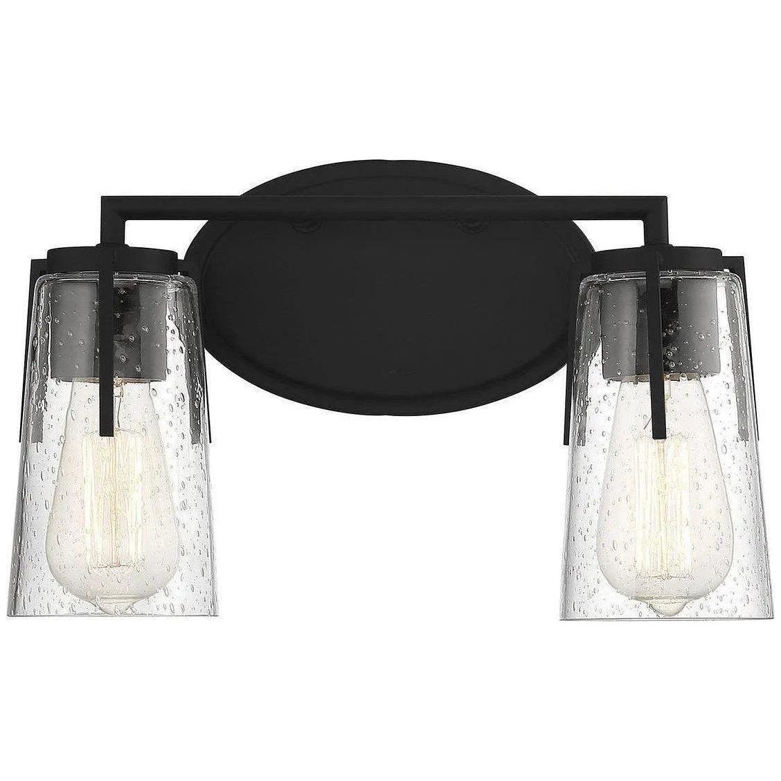 Savoy House - Sacremento Two Light Bath Bar - 8-7045-2-BK - Canada Light Shop