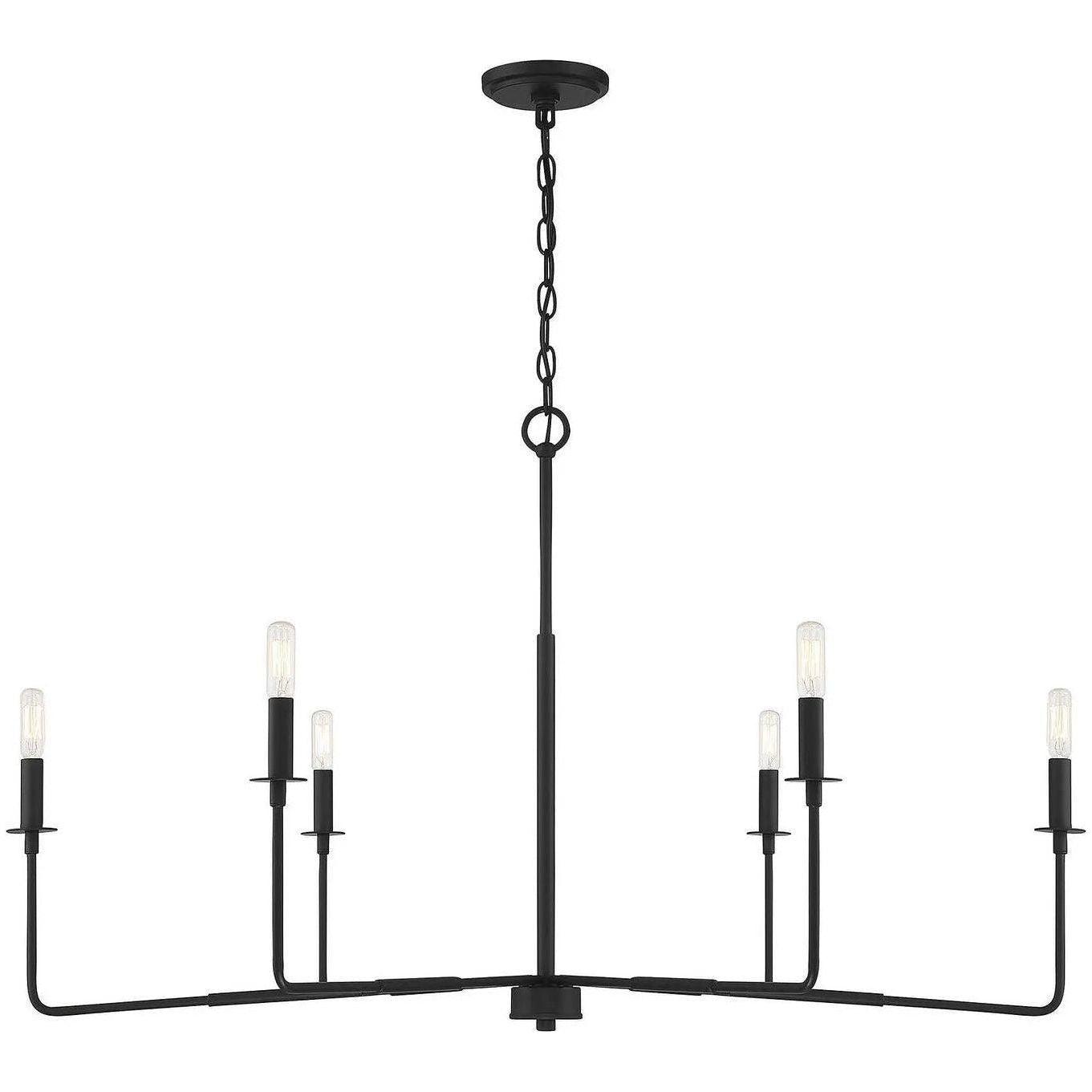 Savoy House - Salerno Six Light Chandelier - 1-2221-6-89 - Canada Light Shop