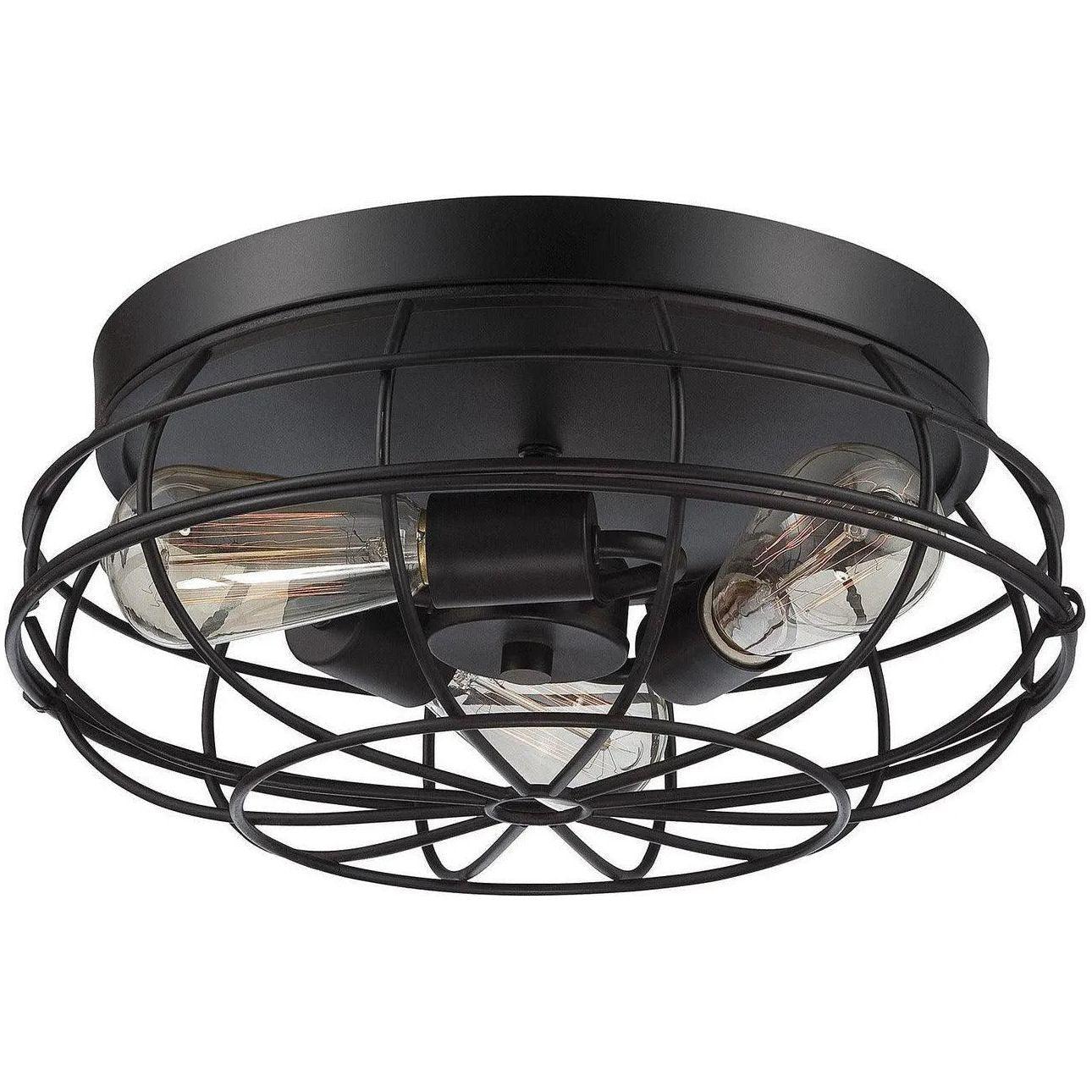 Savoy House - Scout Three Light Flush Mount - 6-8074-15-13 - Canada Light Shop