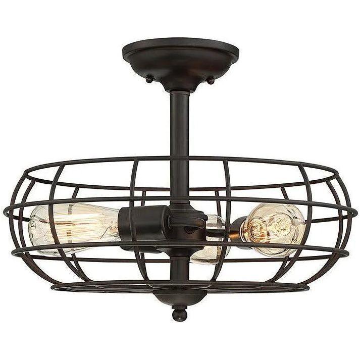 Savoy House - Scout Three Light Semi-Flush Mount - 1-8075-3-13 - Canada Light Shop