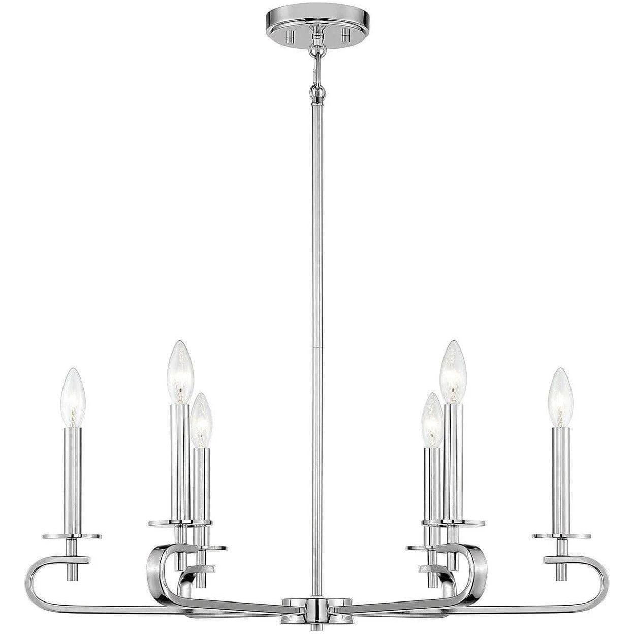 Savoy House - Torino Six Light Chandelier - 1-2450-6-109 - Canada Light Shop
