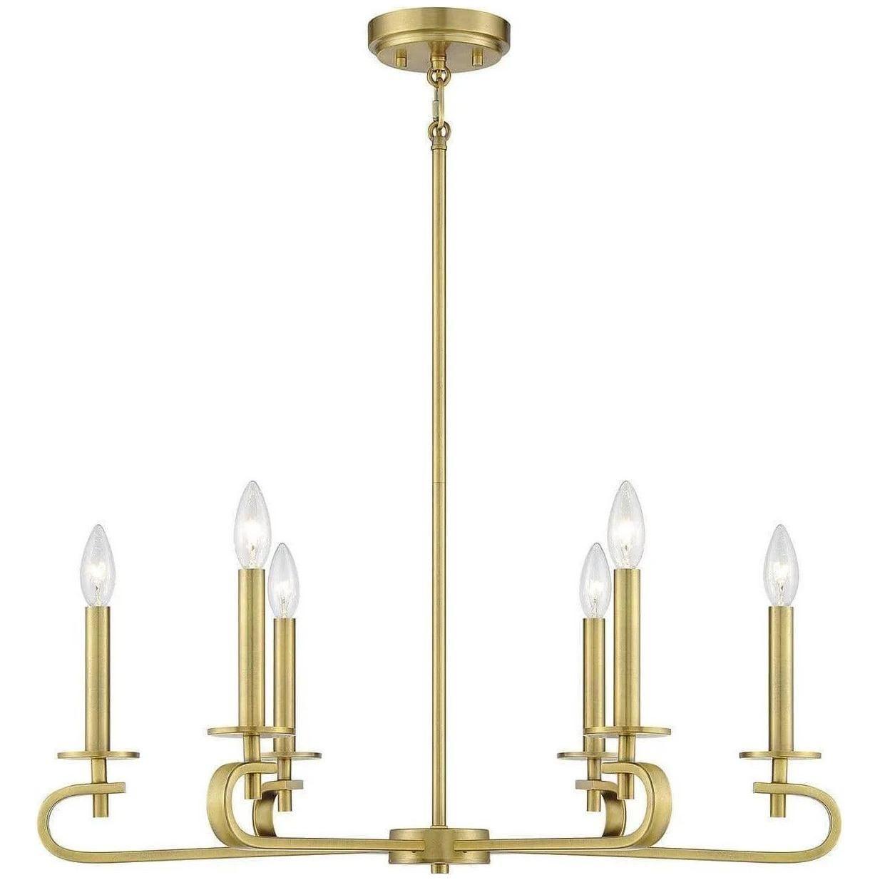 Savoy House - Torino Six Light Chandelier - 1-2450-6-322 - Canada Light Shop