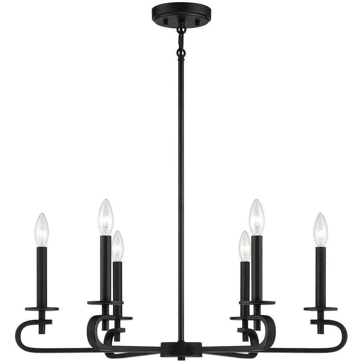 Savoy House - Torino Six Light Chandelier - 1-2450-6-89 - Canada Light Shop