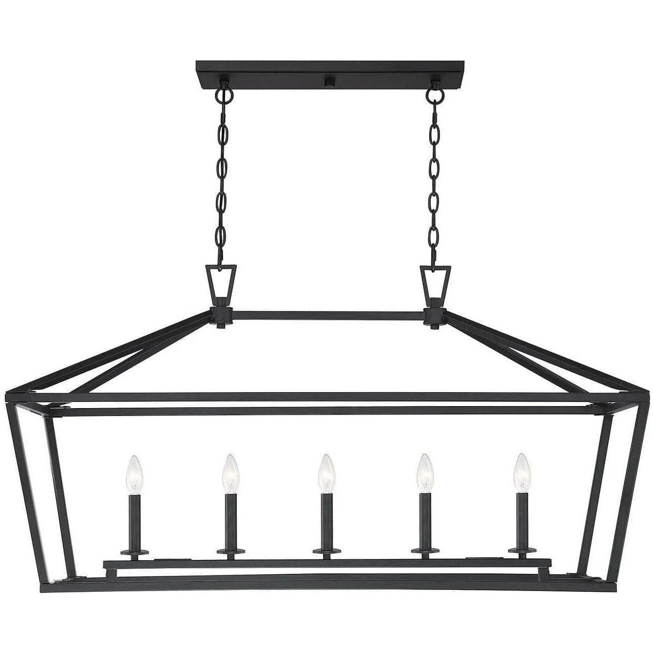 Savoy House - Townsend Five Light Linear Chandelier - 1-324-5-89 - Canada Light Shop