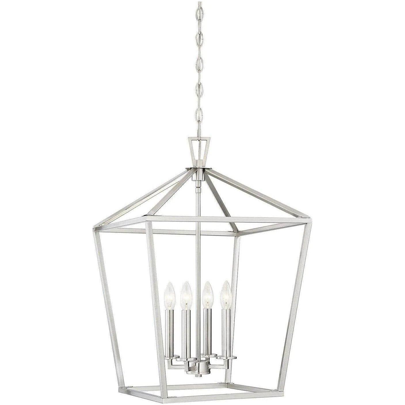 Savoy House - Townsend Four Light Foyer Pendant - 3-321-4-SN - Canada Light Shop