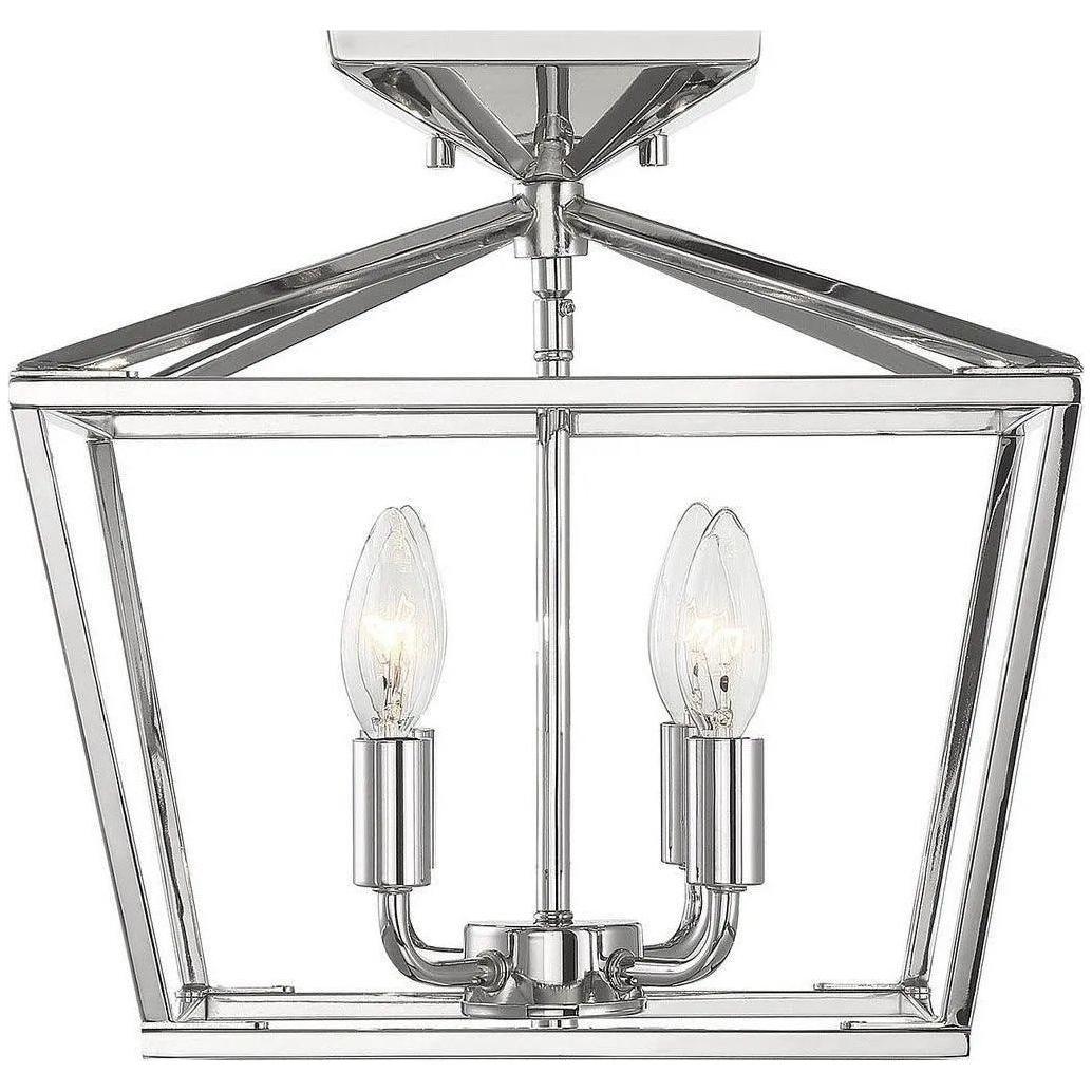 Savoy House - Townsend Four Light Semi-Flush Mount - 6-328-4-109 - Canada Light Shop