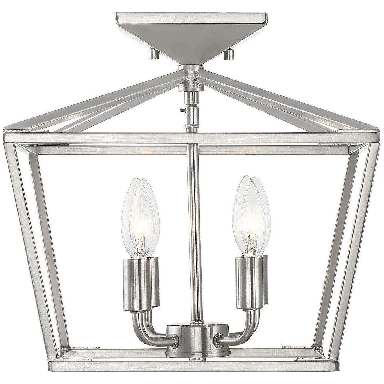 Savoy House - Townsend Four Light Semi-Flush Mount - 6-328-4-SN - Canada Light Shop