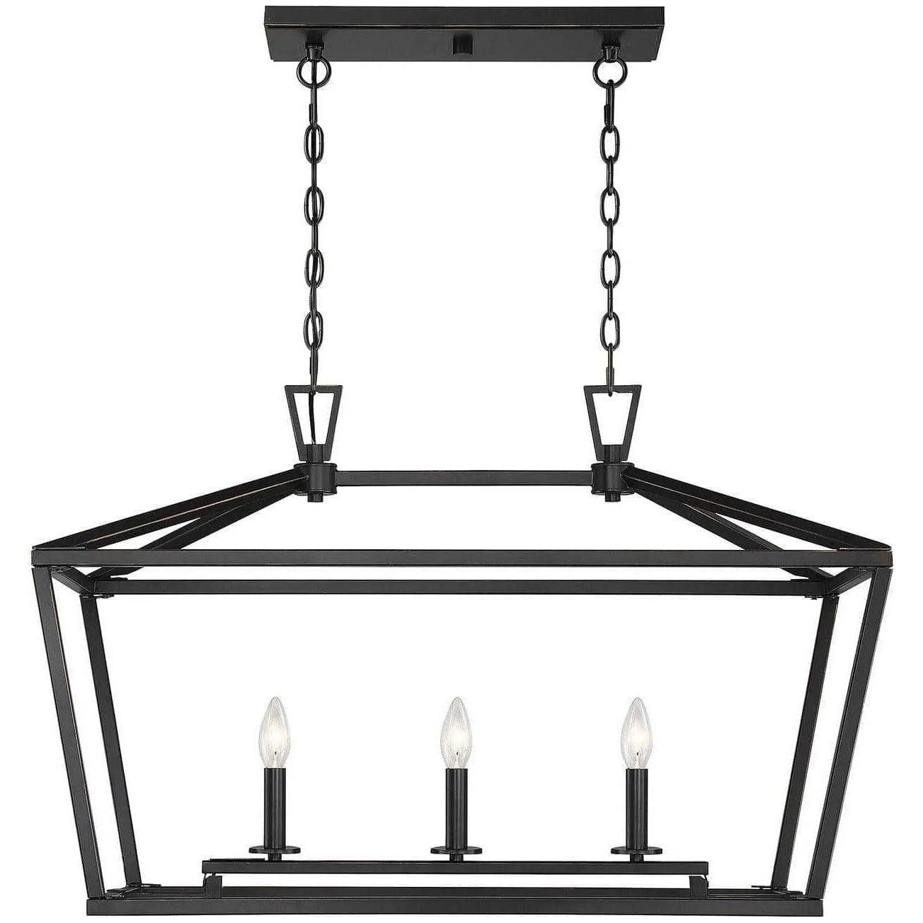 Savoy House - Townsend Three Light Linear Chandelier - 1-323-3-44 - Canada Light Shop